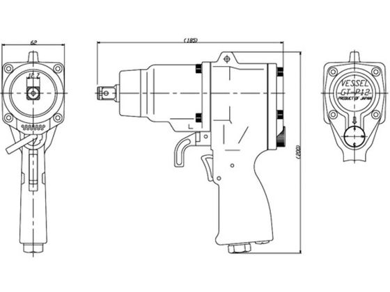 ベッセル エアーインパクトレンチGTP12 GT-P12 2923939が38,699円 通販 