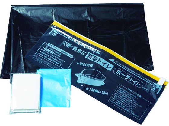 TRUSCO 持ち運び携帯トイレ 大・小兼用 3回分セット入 TRUSCO 持ち運び携帯トイレ 大・小兼用 3回分セット入