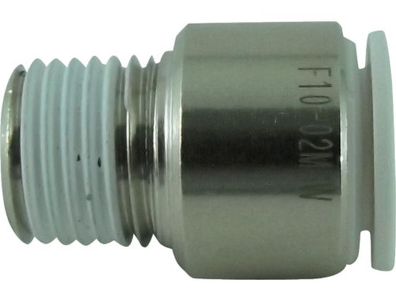 チヨダ ファイブ六角穴付メイルコネクタ W(白)10mm・R1/4 F10-02MSW チヨダ ファイブ六角穴付メイルコネクタ W(白)10mm・R1/4 F10-02MSW