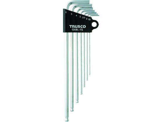 TRUSCO ロングボールポイント六角棒セット 7本組 GXBL-7S TRUSCO ロングボールポイント六角棒セット 7本組 GXBL-7S