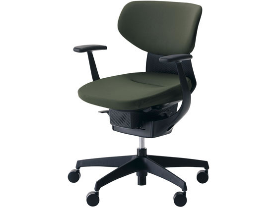 ●品番：CR-G3201E6G4Q6-WN●クッションタイプ●ラテラルタイプ●肘タイプ：Ｔ型肘●脚タイプ：樹脂脚●外寸法：幅６８５×奥行５８０〜６４０×高さ８３０〜９２０ｍｍ●座面寸法：幅４８０×奥行