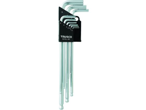 TRUSCO ロングボールポイント六角棒セット 9本組 GXBL-9S TRUSCO ロングボールポイント六角棒セット 9本組 GXBL-9S