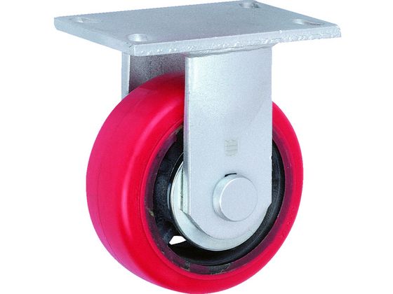 TRUSCO 重高荷重用キャスター 固定 100MM 耐湿ウレタン車輪620KGF HR HM100620RPCI-TG