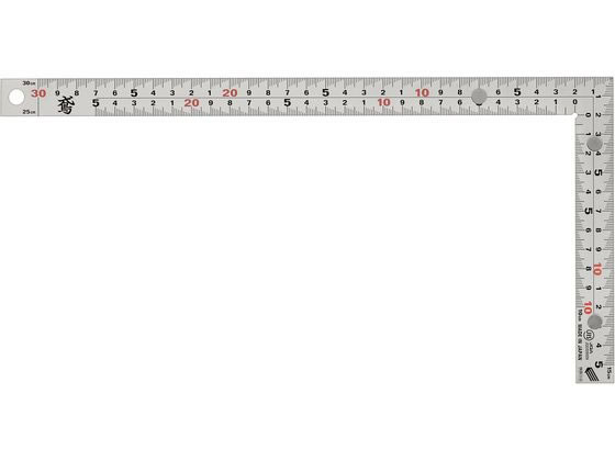 新潟精機 シルバー曲尺 鳶 30cm 厚手広巾MG付 MT-30CMGKD
