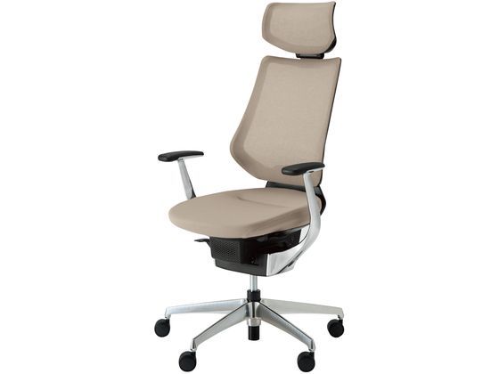 コクヨ ing メッシュ・ヘッドレスト ブラック アルミ脚 Mグレージュ W コクヨ ing メッシュ・ヘッドレスト ブラック アルミ脚 Mグレージュ W