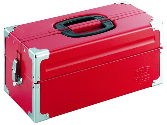 TONE ツールケース(メタル) V形2段式 433×220×195mm レッド