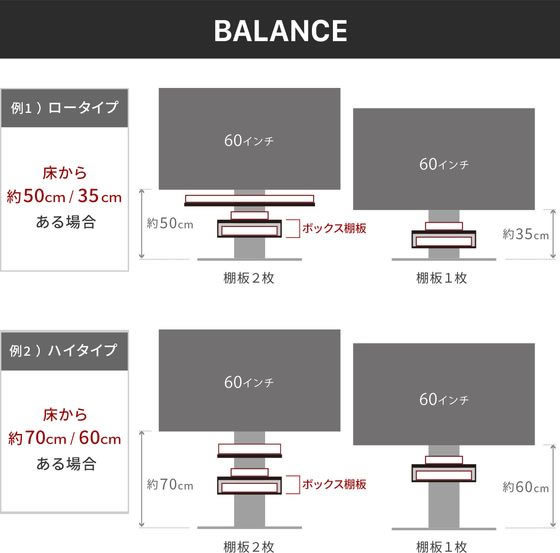 WALL V2／V3／V5対応 BOX棚板 サテンホワイト WLOS15111が12,800円