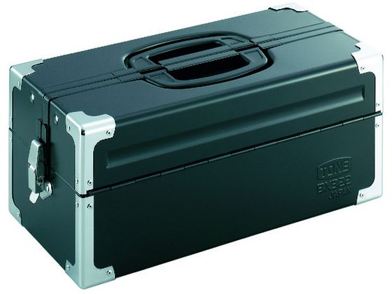 TONE ツールケース(メタル) V形2段式 マットブラック BX322BK