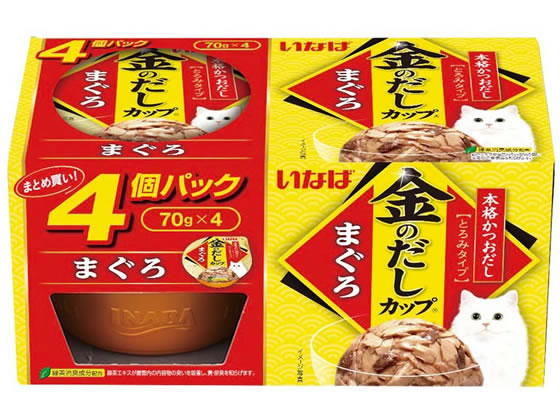 いなば 金のだしカップ まぐろ 4個入 いなば 金のだしカップ まぐろ 4個入