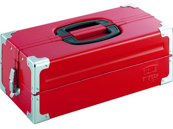 TONE ツールケース(メタル) V形2段式 433×220×160mm レッド