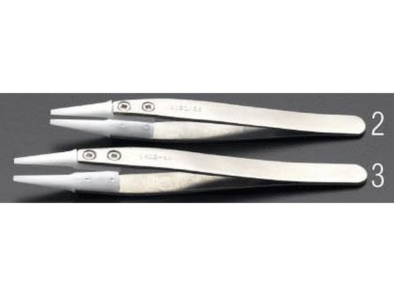 エスコ 精密用ピンセット デルリン・ステンレス製 110mm EA595AP-2 エスコ 精密用ピンセット デルリン・ステンレス製 110mm EA595AP-2