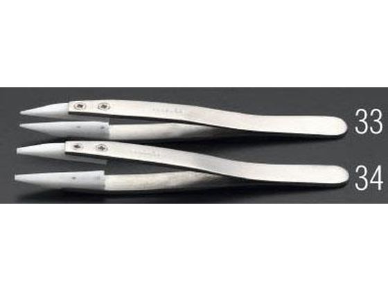 エスコ 精密用ピンセット デルリン・ステンレス製 115mm EA595AP-33 エスコ 精密用ピンセット デルリン・ステンレス製 115mm EA595AP-33
