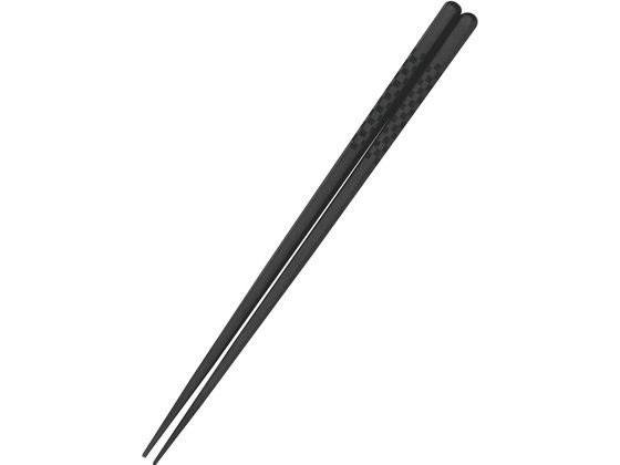 アヅミ産業 市松柄 六角箸 23cm 黒(G-PET製) 1120710 アヅミ産業 市松柄 六角箸 23cm 黒(G-PET製) 1120710