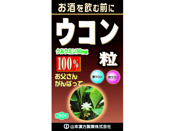 山本漢方 ウコン粒100% 280粒 山本漢方 ウコン粒100% 280粒