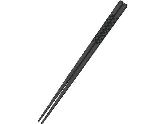 アヅミ産業 市松柄 四角箸 21cm 黒(G-PET製) 1120720 アヅミ産業 市松柄 四角箸 21cm 黒(G-PET製) 1120720
