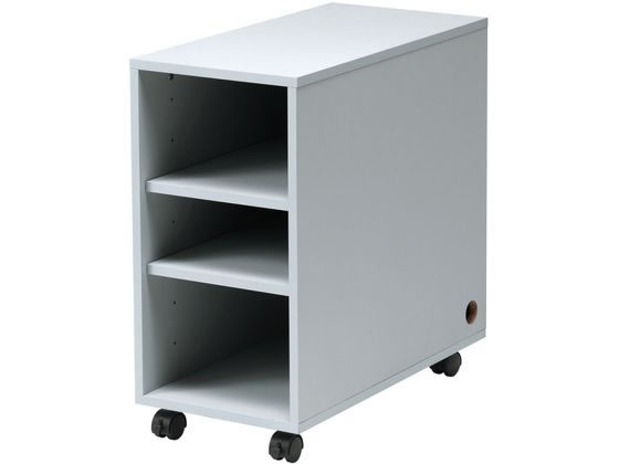 サンワサプライ 収納ボックス W300×D600×H600mm ライトグレー