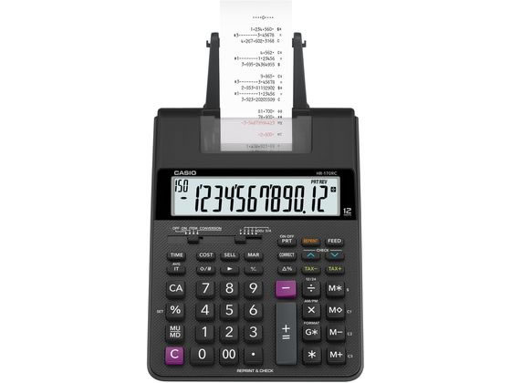 カシオ計算機 プリンター電卓 セミデスクタイプ HR-170RC-BK カシオ計算機 プリンター電卓 セミデスクタイプ HR-170RC-BK