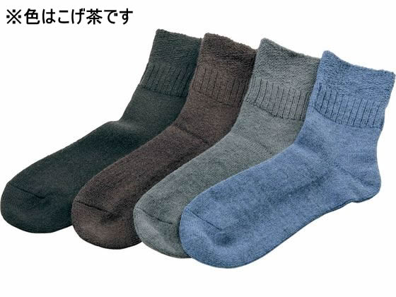 パシフィックサプライ ふんわりソックス L こげ茶