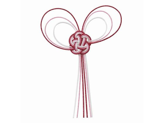 東京堂 ハート水引結び レッド ピンク