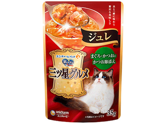 ユニ・チャーム 銀のスプーン 三ツ星グルメ パウチ 鮪・鰹に鰹節添え ユニ・チャーム 銀のスプーン 三ツ星グルメ パウチ 鮪・鰹に鰹節添え