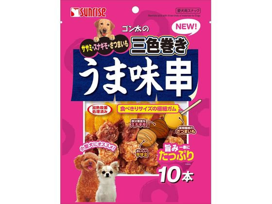 ●原材料：肉類（鶏ササミ、鶏スナギモ、牛皮等）、いも類（さつまいも等）、でん粉類、増粘安定剤（グリセリン）、保存料（デヒドロ酢酸ナトリウム）●保証成分：たん白質７７．０％以上、脂質１．８％以上、粗繊維