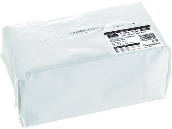 TRUSCO カウンタークロス 30×60cm ホワイト (100枚入) レーヨン100%