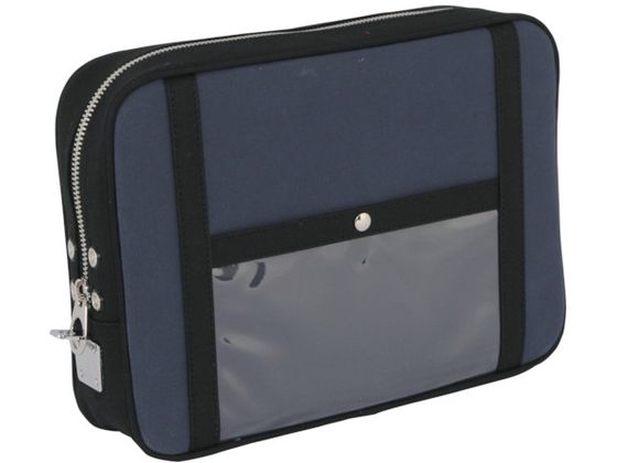 SANEI 帆布メール用ポーチ(LL)馬蹄錠金具付 紺 PLL-U-03 SANEI 帆布メール用ポーチ(LL)馬蹄錠金具付 紺 PLL-U-03