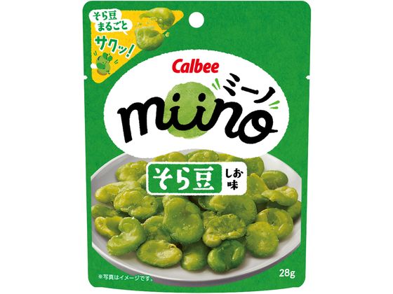 カルビー miino そら豆 しお味 28g カルビー miino そら豆 しお味 28g