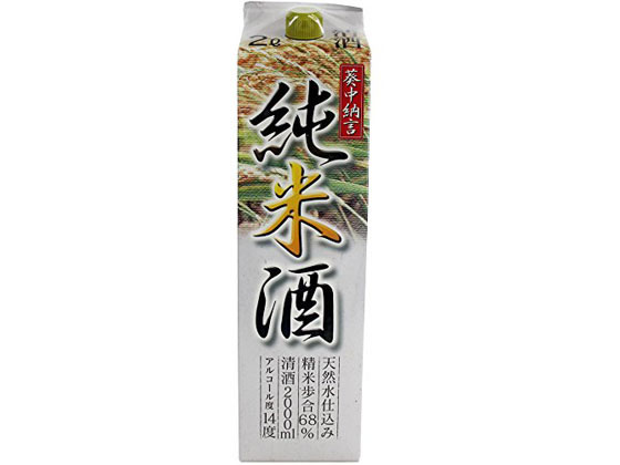 茨城 明利酒類 葵中納言 純米酒 パック 2000ml