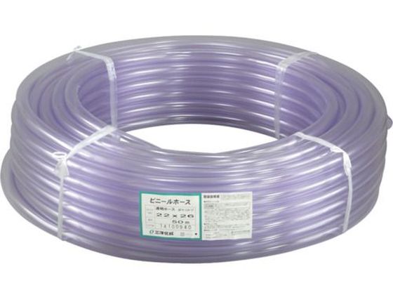 サンヨー 透明ホース22×26 50mカセ巻 TM-2226K50T サンヨー 透明ホース22×26 50mカセ巻 TM-2226K50T