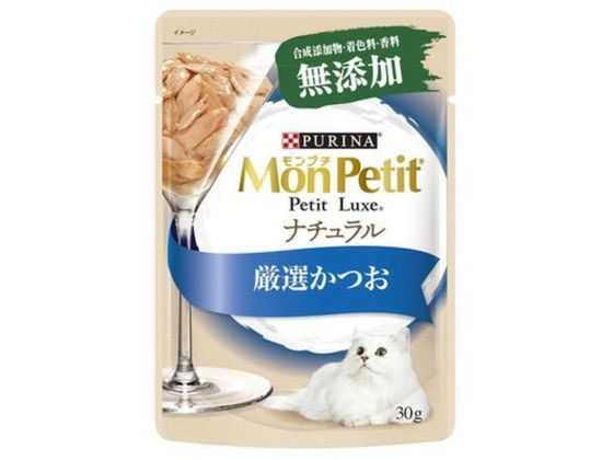 ネスレ日本 モンプチ プチリュクスパウチ ナチュラル 成猫 かつお 30g ネスレ日本 モンプチ プチリュクスパウチ ナチュラル 成猫 かつお 30g