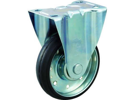 TRUSCO ハイテンプレス製ゴム車 固定金具付 φ100 HTTK-100