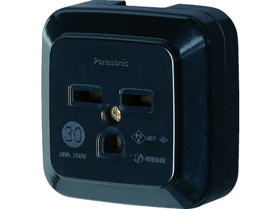 Panasonic 接地2P30A角型コンセント 薄型 ブラック WK36301BP Panasonic 接地2P30A角型コンセント 薄型 ブラック WK36301BP
