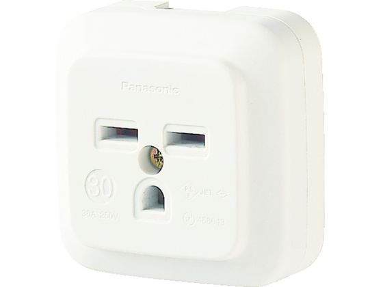 Panasonic 接地2P30A角型コンセント 薄型 ミルキーホワイト WK36301WP Panasonic 接地2P30A角型コンセント 薄型 ミルキーホワイト WK36301WP