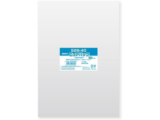 スワン OPP袋 ピュアパック S 28-40 100枚 006798267