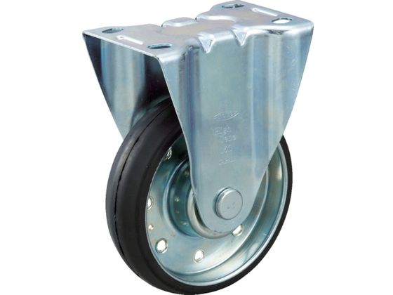 TRUSCO ハイテンプレス製ゴム車 固定金具付 φ130 HTTK-130