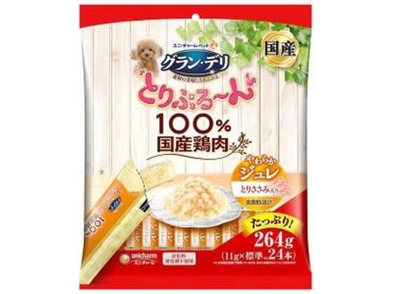 ユニ・チャーム グラン・デリ とりぷる〜んジュレ ささみ 11g×24本