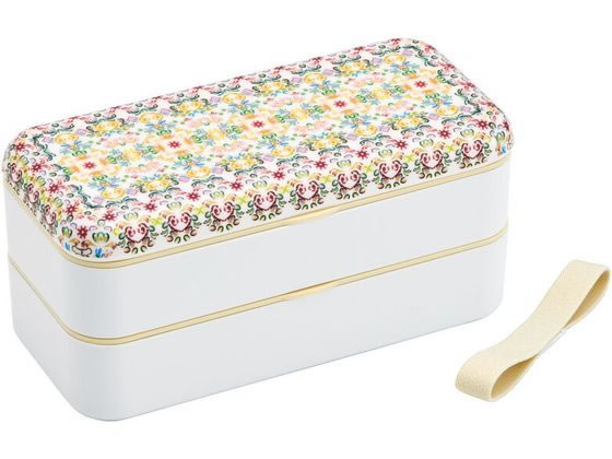 スケーター シンプルランチボックス 2段 天平文様夢幻薄紅 600ml