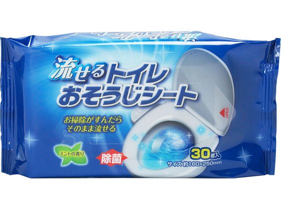 ストリックスデザイン 流せるトイレおそうじシート 30枚入 ストリックスデザイン 流せるトイレおそうじシート 30枚入