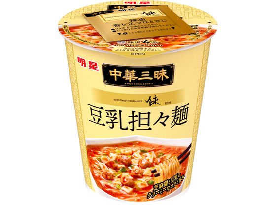明星食品 中華三昧タテ型 豆乳坦々麺 明星食品 中華三昧タテ型 豆乳坦々麺