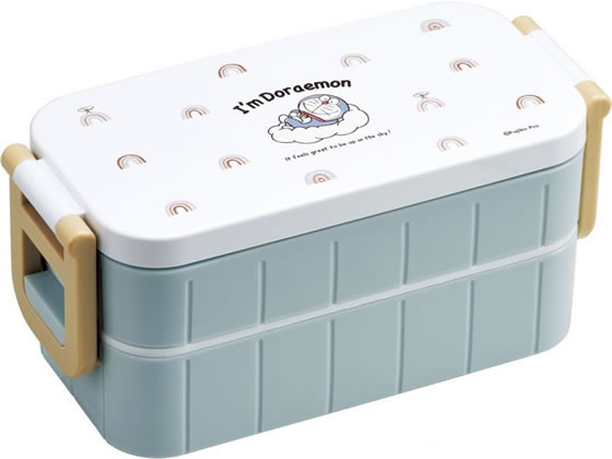 スケーター 抗菌タイトランチボックス2段 ドラえもん お空さんぽ600ml
