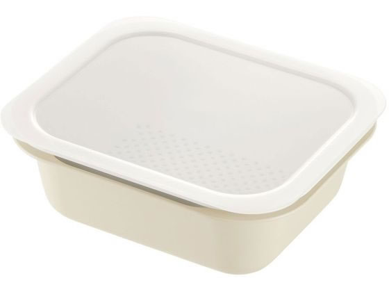 リッチェル コランダー&バット レクタングル L フタ付 IV 130111 リッチェル コランダー&バット レクタングル L フタ付 IV 130111