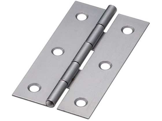 TRUSCO スチール製薄口普通蝶番 生地仕上 全長76.0mm 10個