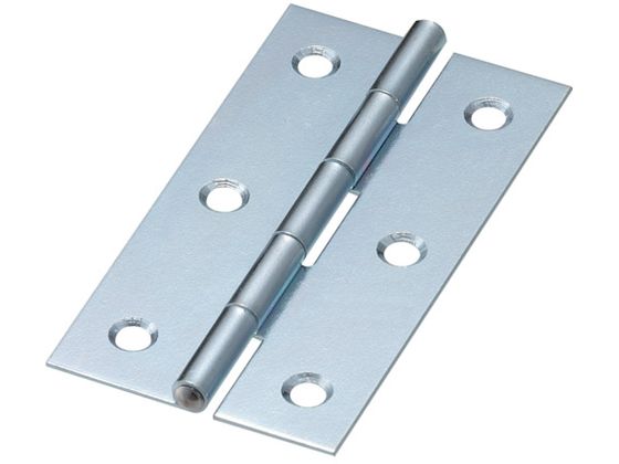 TRUSCO スチール製薄口普通蝶番 三価クロムメッキ仕上 76.0mm