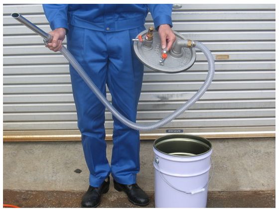 アクアシステム 液体エア式バキュームポンプ オイルオープンペール缶