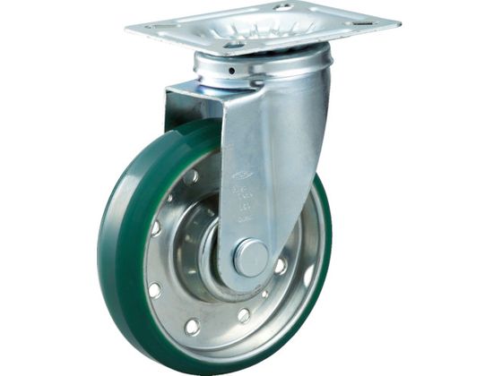 TRUSCO ハイテンプレス製ウレタン車 自在金具付 φ130 HTTUJ-130