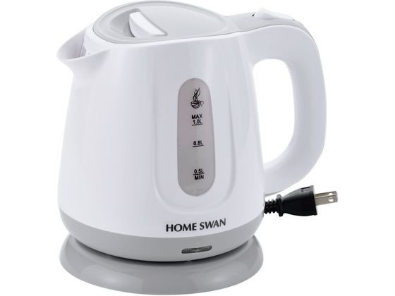 新津興器 電気ケトル 1.0L SWK-10(W) 1131600 新津興器 電気ケトル 1.0L SWK-10(W) 1131600