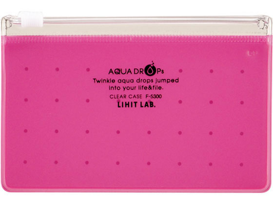 リヒトラブ AQUA DROPs クリヤーケース A8 赤 5枚 F5300-3