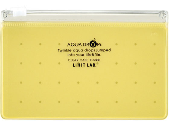 リヒトラブ AQUA DROPs クリヤーケース A8 黄 5枚 F5300-5