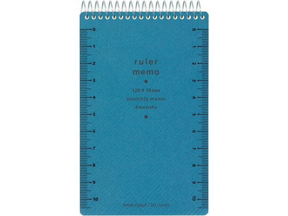 ミドリ ルーラーメモ〈M〉 青×10冊 11590006